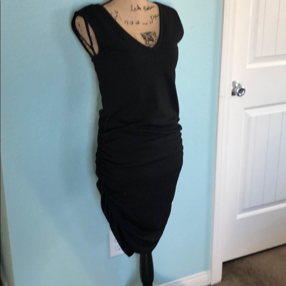Black mini dress